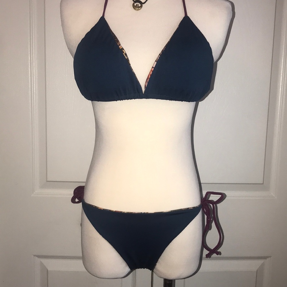 Snake Print Reversible Bikini - image 5